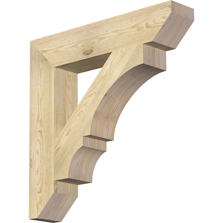 Ekena Millwork Balboa Slat Rough Sawn Bracket, Douglas Fir, 6"W x 32"D x 32"H BKT06X32X32BOA06RDF